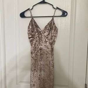 Pink velvet dress size small